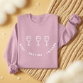 thumbnail image 6 of MELDVDIB Womens Thanksgiving Sweatshirt Funny Printed Fashion Casual Solid Color Oversized Hoodless Sweatshirt Fall Winter Long Sleeve Loose Pullover Tops Pink L, 6 of 7