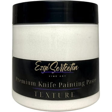 Premium Palette Knife Painting Paste|Texture Paste|Authentic Bright Colors|Ready to Use|Easy to Apply| 6oz (Pure White)
