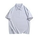 thumbnail image 1 of Gibobby Playera Polo Polo de manga corta con cierre para hombre estilo casual de punto(Blanco,M), 1 of 3