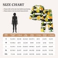 thumbnail image 4 of Lsque Orange and Lemon Pattern Long Sleeve Pajama Set for Women - Soft 2-Piece Sleepwear and Loungewear Set with Pockets, Comfy Nightwear-Medium, 4 of 7