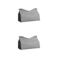 thumbnail image 1 of Advancent Bolsa de almacenamiento de tejido de cuero PU en forma de V soporte recargable reciclado contenedor dispensador de toallas impermeable Gris 2Conjunto, 1 of 6
