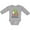 AC-Heather Grey, variant on My 2nd Christmas with Santa Reindeer and Tree Boys or Girls Long Sleeve Baby Bodysuit