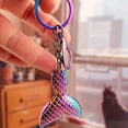 thumbnail image 6 of WHAMVOX Mermaid Car Accessories 1Pcs Multi-colored Fish Shape Pendant for Key Chains and Bags, 6 of 8