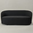 thumbnail image 6 of 68-Inches Boucle Upholstered Loveseat 2 Deeper Seat Sofa, Modern Minimalist Comfy Sherpa Couch for Small Spaces, Charcoal, 6 of 9