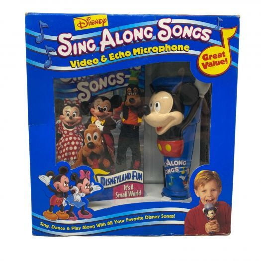 Disney Sing Along Songs Vhs Microphone Disneyland Fun Small World Walmart Com