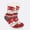 B, variant on Harpily Mid Calf Socks for Women Christmas Themed Thick Fleece Warm with Fuzzy Turn‑over Cuff Novelty Holiday Socks for Colorful Holiday Gifts