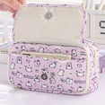 thumbnail image 5 of Large Capacity Pencil Case Box Lapicera Estuches Kawaii Bags Transparent  Japanese Organizer Stationery Pouch Material Escolar (Pencil Case), 5 of 6