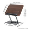 thumbnail image 3 of Book Holder for Desk, Tyeign Rotating Reading Bookshelf Foldable Cookbook Stand Computer Stand Laptop Stand Tablet Stand Book Holder Book Holders for Shelves Book Holder Organizer, 3 of 6