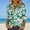 Green, variant on Shirts Summer&nbsp;Tops&nbsp;for Women Floral Button Down Casual Collared Long Sleeve Blouson Relaxed Fit Blouse Beach Pink