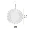 thumbnail image 4 of Washranp 8/10inch Sublimation Wind Spinner Blanks,3D Aluminum Wind Powered Kinetic Sculpture Flower Shape Spinner Suspension Trim for Yards Gardens, 4 of 4