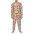 thumbnail image 3 of Balery Colorful Butterflies Pattern Pajama Sets for Men Long Sleeve 2 Piece Sleepwear Loungewear Sets Soft PJ's with Pockets Long Sleeve Comfy Pj Sets-X-Large, 3 of 7
