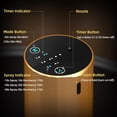 thumbnail image 4 of Waterless Essential Oil Diffuser Aromatherapy Scent Diffusers for Home Large Room, Bedroom, Car, Office, Desk, Battery Operated Mini Portable Air Freshener (Golden), 4 of 6