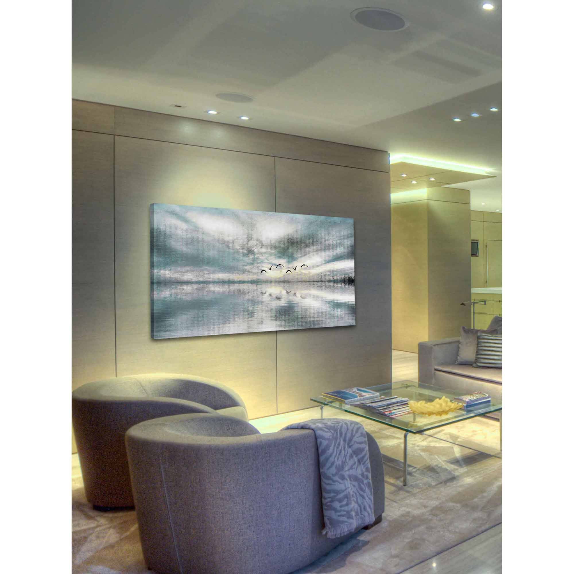 Parvez Taj Birds Skylight Art Print on Premium Canvas