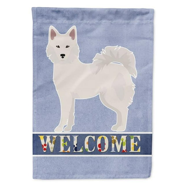 Carolines Treasures CK3642GF Danish Spitz Welcome Garden Size Flag