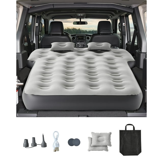 VEVOR Car Air Mattress Inflatable Car Camping Travel Bed Sleeping Pad Built in Pump