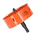 thumbnail image 1 of HSS Hole Saw, Hole Saw  Impact Resistant Teeth Rustproof Efficient Drilling  For Making Cornhole Boards 3 25/32in95mm, 1 of 8