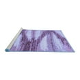 thumbnail image 2 of Ahgly Company Machine Washable Indoor Square Abstract Blue Modern Area Rugs, 7' Square, 2 of 4