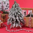thumbnail image 4 of 1 Roll 16.4Ft/5m Silver Bead Garland Christmas Tree Garland Strands Iridescent Diamond Beaded Trim Bead String Garland Ornaments for Wedding Party Home Holiday Chandelier Decoration, 4 of 6