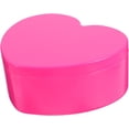thumbnail image 1 of Heart Shaped Jewelry Box for Built In Makeup Mirror Double Design for Necklace Earring Ring Storage Plastic Jewelry Organizer for Gift, 1 of 5