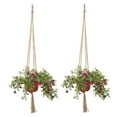 Vikakiooze Macrame Plant Hanger,Handmade Cotton Rope Hanging Planters