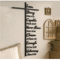 Cross Wall Decor,Cross for Wall,Metal Cross Wall Art Decor, Jesus Wall Art with Crosses and Bible Verse, Christian Religious Rustic Farmhouse Scripture Decorations Home Living Room Decor