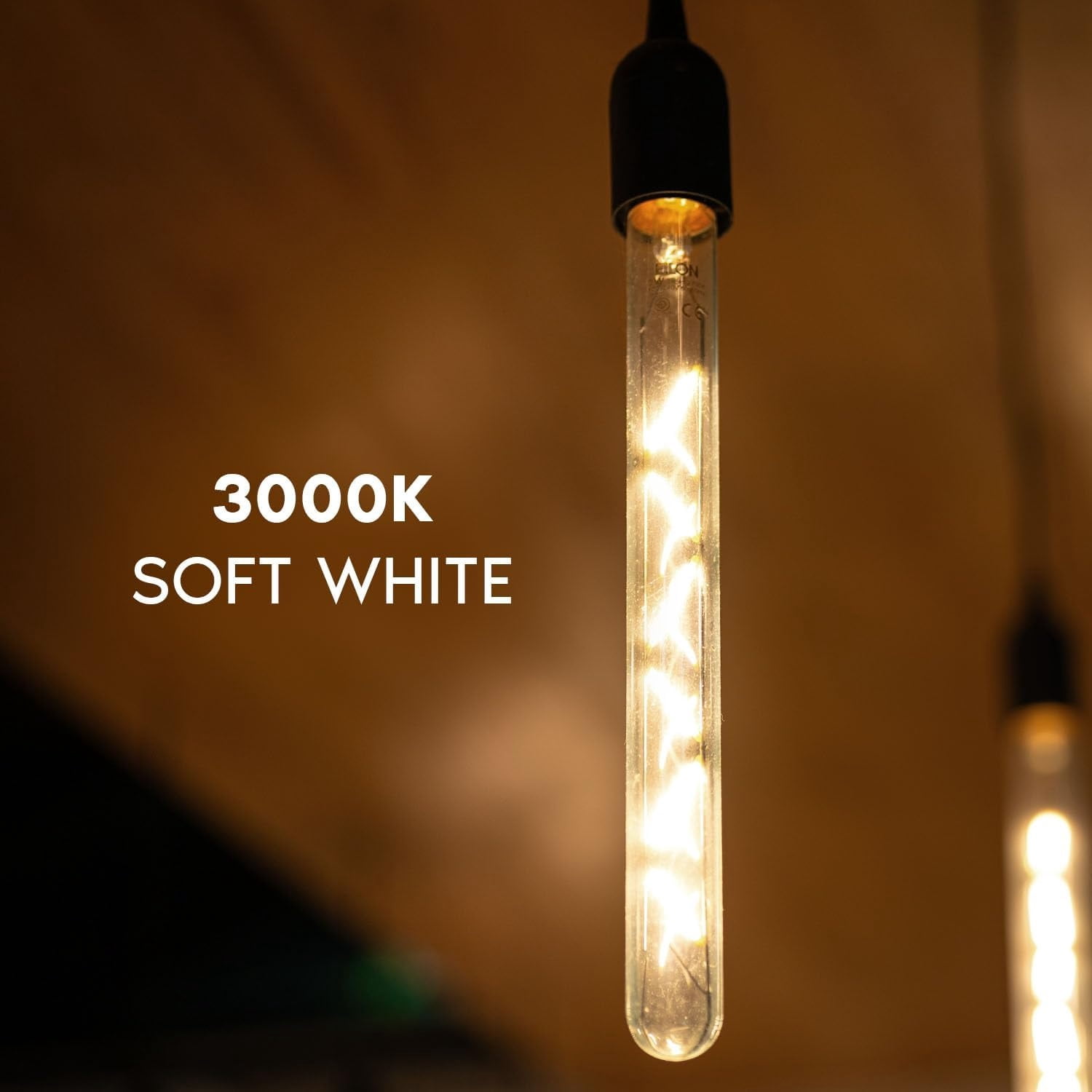 Luxrite Vintage T9 Long LED Tube Light Bulb 7W 3000K 800 Lumens Dimmable 4 Pack