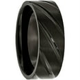 thumbnail image 4 of Titanium Swirl Design Black IP-plated 8mm Brushed/Polished Band, 4 of 9