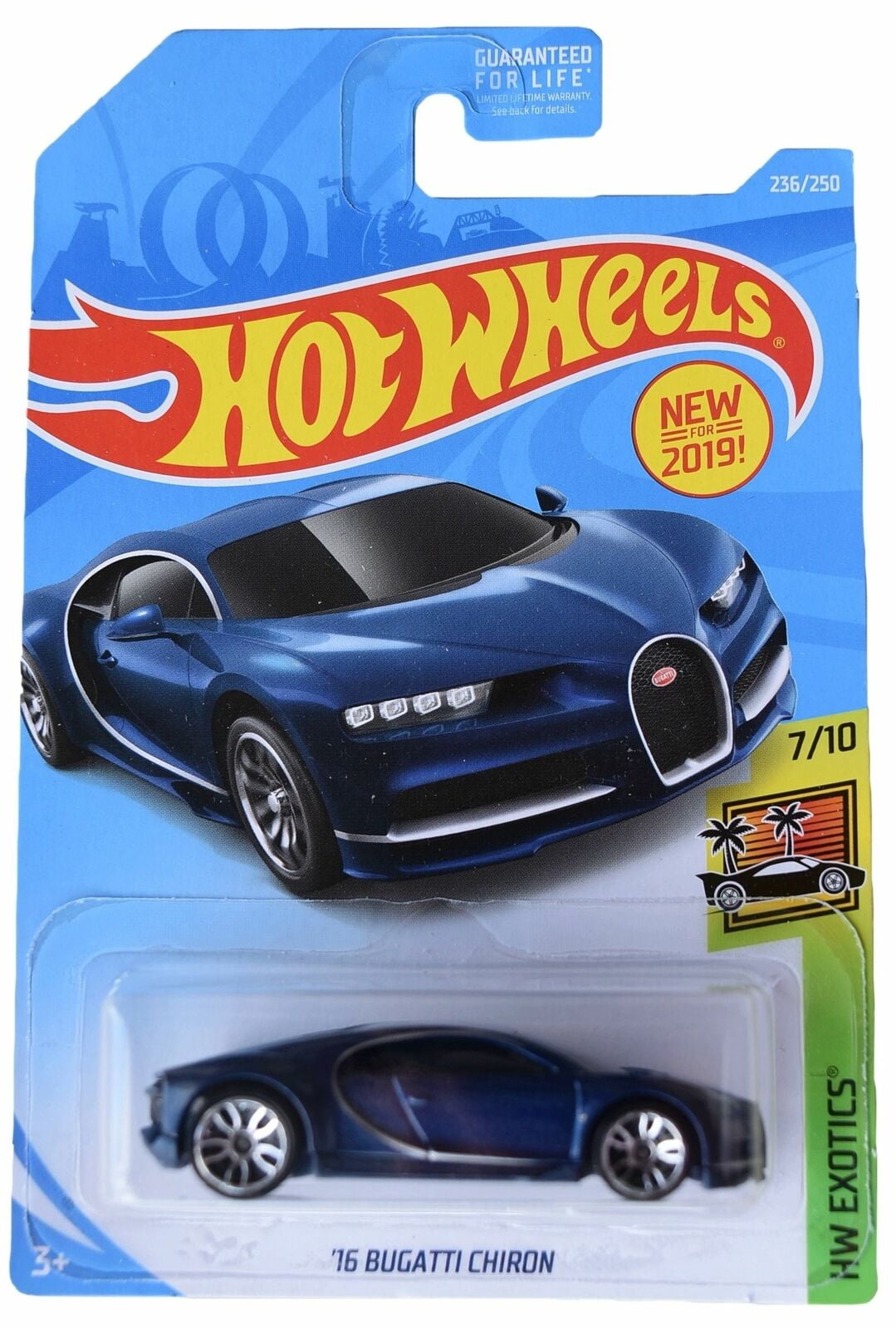 Hot Wheels 2019 Hw Exotics 7 10 16 Bugatti Chiron 236 250 Blue Walmart Com Walmart Com
