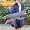 thumbnail image 3 of Simulation Dinosaur Toy 75cm Soft Rubber Mosasaurus Model With Sound And Cotton Stuffed For Kids, 3 of 6