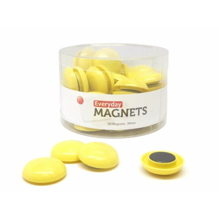 Yellow Refrigerator - totalElement All-Purpose Refrigerator Magnets, 50 per container (Yellow)