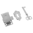 thumbnail image 1 of 1 Set Drawer Lock with Key Antique Small Box Cabinet Door Locks Furniture, 1 of 7