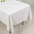thumbnail image 6 of BalsaCircle 60" x 102" Rectangular Cotton Wedding Tablecloth Linens White, 6 of 8