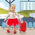 thumbnail image 7 of AmaMary 18 Inch Doll Christmas Travel Set – Red Suitcase with Holiday Dress, Accessories, Shoes, Phone, Tickets – Gift for Girls Birthday Valentine Children’s Day (Doll Not Included), 7 of 7
