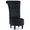 Black Set of 1, variant on DELMANGO Velvet Throne Chair with Storage, Armless High-Back Accent Chair with Nailhead Trim & Solid Rubberwood Legs, for Living Room and Bedroom, Red