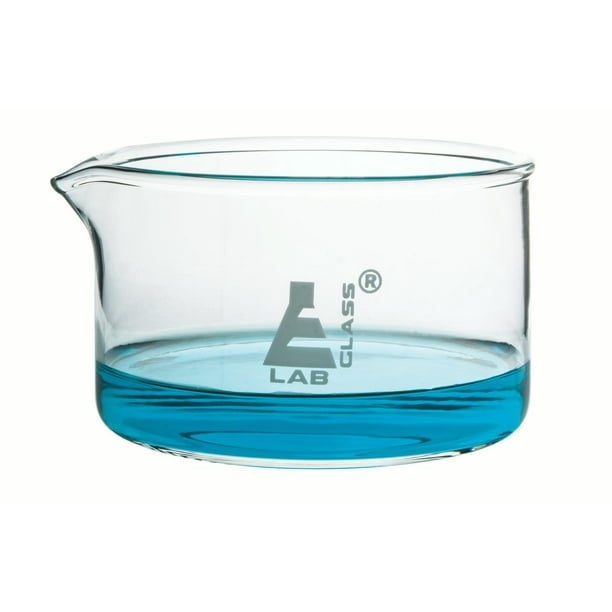 Small Crystallizing Dish with Spout and Heavy rim 300ml Capacity