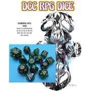 DCC RPG Dice Set Elemental Dice: Void - 14 Piece Themed Dice Set, Roleplaying Game Accessory, Dungeon Crawl Classics