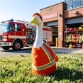thumbnail image 4 of AZXY Porch Goose Outfit, 23" Porch Goose Clothes for Lawn Yard & Patio Decoration, Goose Clothing for Cement Plastic Lawn Goose Statue,Goose Clothes for Garden Porch Goose Figurine,Outdoor Home Decor, 4 of 8
