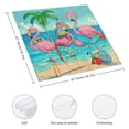 thumbnail image 3 of WYYP Flamingos Palm Tree Beach Cloth Napkins Polyester Home Decor for Farmhouse Party Dining Table Decor 4 PCS, 3 of 7