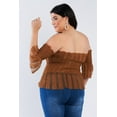 thumbnail image 3 of Off The Shoulder Plus Size Top 2XL, 3 of 3