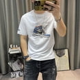 thumbnail image 3 of Camiseta de anime para hombre, estampado gráfico, dibujos superiores, ropa, camisetas para hombre Katoen, ropa de calle, acuarela, venta al por mayor, XL, gótica, grunge, 3 of 4