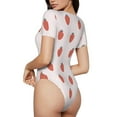 thumbnail image 3 of Naloa Strawberry Women's Short-Sleeved Onesie, One-Piece Swimsuit for Parties, dates, clubs - Small, 3 of 9
