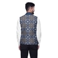 thumbnail image 3 of Atasi Damask Printed Nehru Jacket Mens Bandhgala Ethnic Jacket Party Wear Wedding Clothing-X-Large, 3 of 4