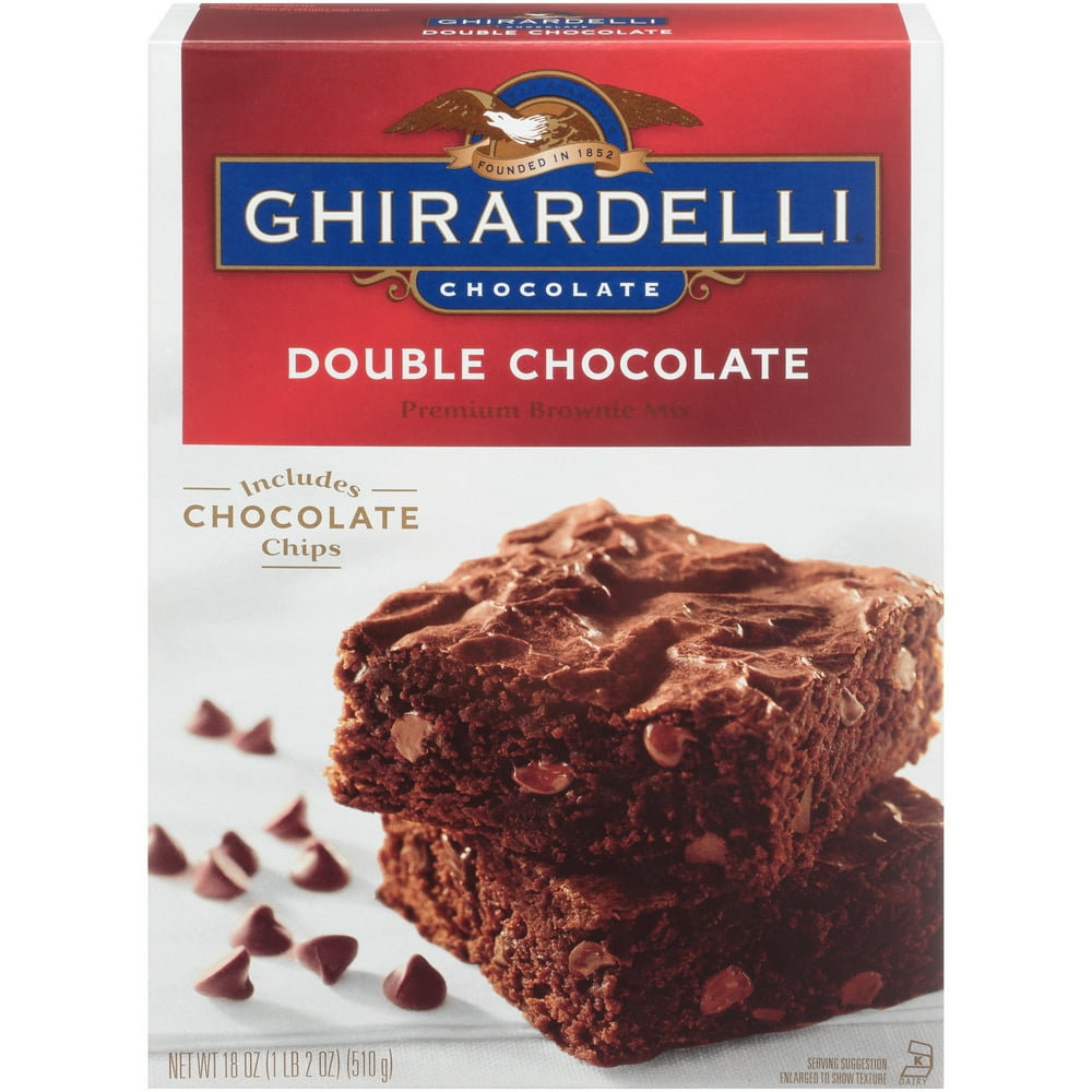 Ghirardelli® Double Chocolate Premium Brownie Mix 18 oz. Box Walmart