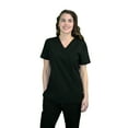 thumbnail image 2 of Green Town Scrubs for Women - Mock Wrap V-Neck Scrub Top, 3 Pockets, Lightweight, Stretch Fabric, Easy Care, 2 of 6