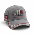 thumbnail image 5 of Unisex 9/11 Incident Hat 911 Memorial We Will Never Forget Cap Patriotic American Flag Cap, 5 of 5