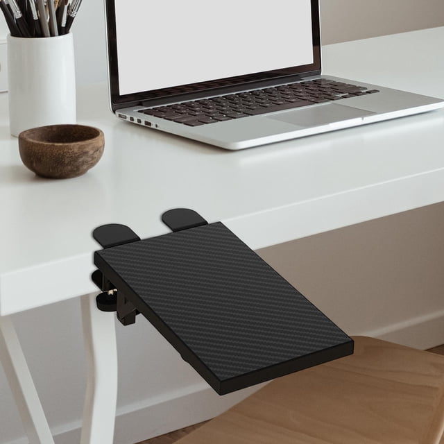 Soporte de brazo de computadora soporte de almohadilla plegable estante de reposabrazos para silla de escritorio Oficina Negro Baoblaze Reposabrazos para computadora