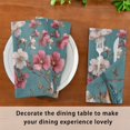 thumbnail image 6 of 1 Pack 20'' x20" Satin Table Napkins Dinner Napkins for wedding Party Decoration events Birds and Cherry Pattern, 6 of 6