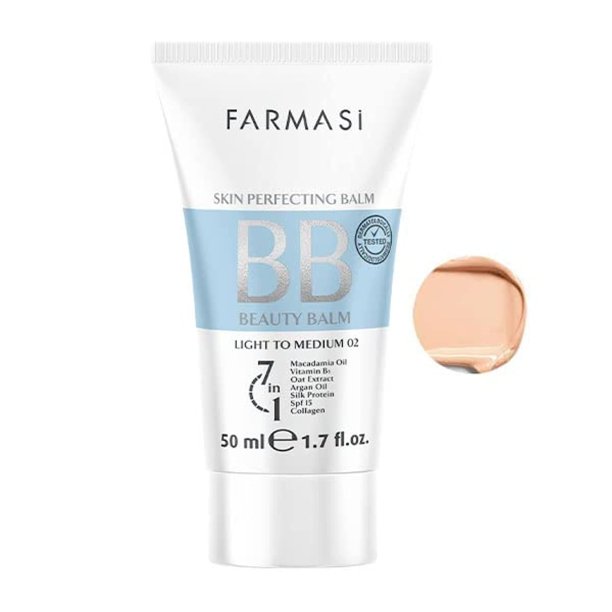 FARMASI Make Up BB Cream Beauty Balm, Pure, Natural and Flawless Finish, Feeling Fresh