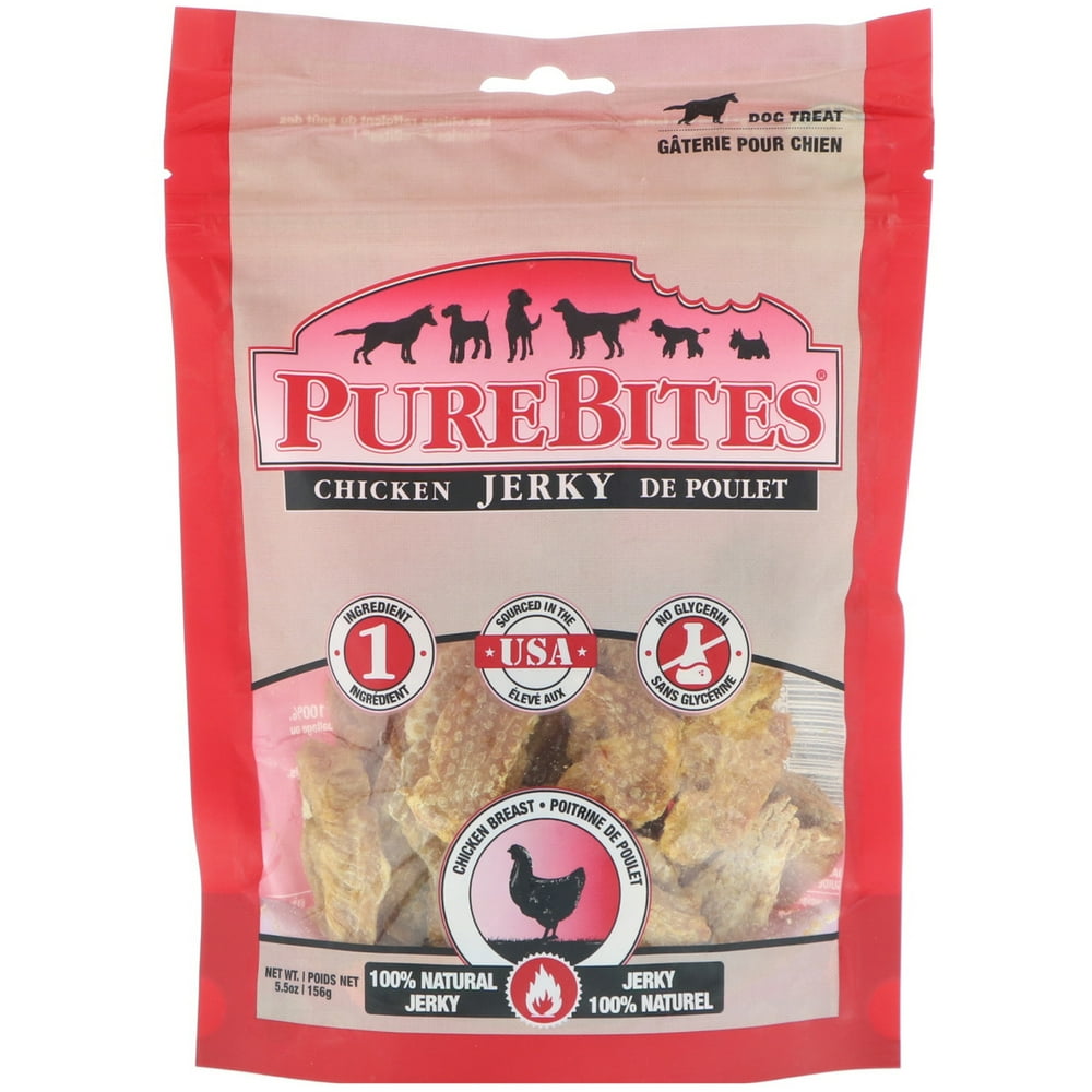 Pure Bites Chicken Jerky Dog Treats Chicken Breast 5 5 oz 156 g