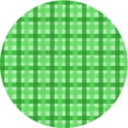 thumbnail image 1 of Ahgly Company Indoor Round Patterned Neon Green Area Rugs, 5' Round, 1 of 1
